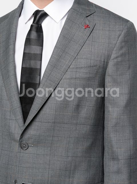 이사이아 그레이 플래드 21시즌 수트 ISAIA 정장--3