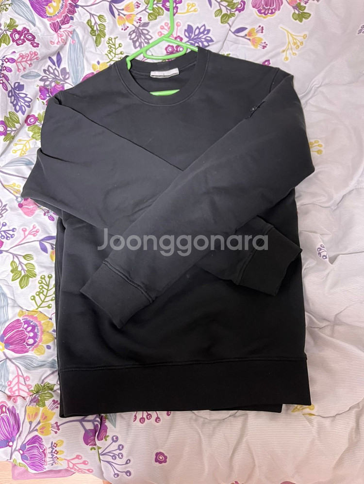 스톤아일랜드 맨투맨 블랙 XL 105 급쳐 21ss--3