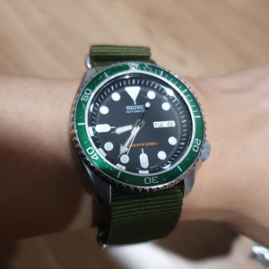 세이코 skx007 오토매틱 다이버 시계