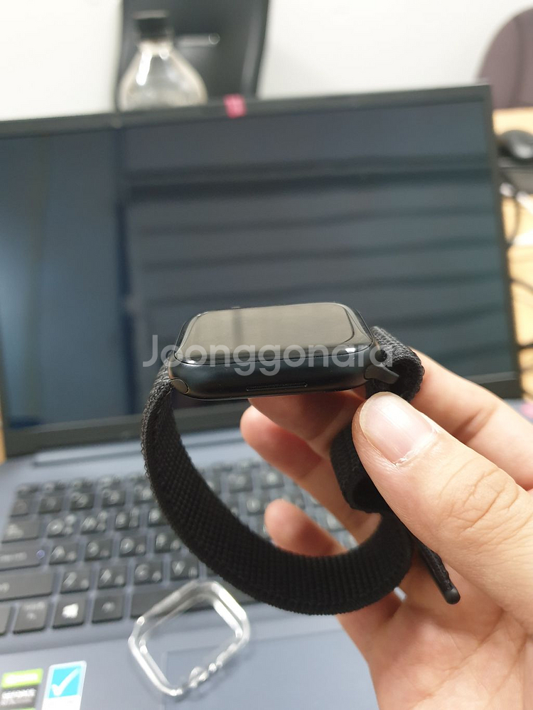 애플워치7 나이키 45mm 미드나이트--3