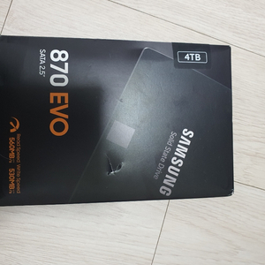 (급매)ssd 870evo 4tb 국내정품 미개봉