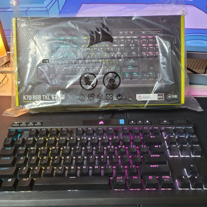 커세어 k70 rgb tkl 저소음적축