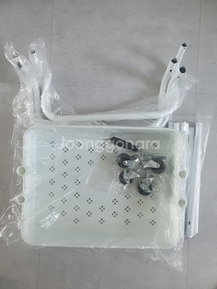 3단 철제 이동식 수납 선반 판매--1