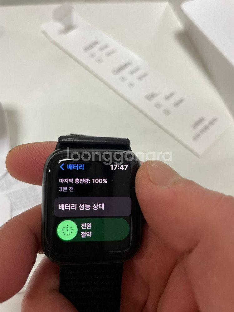 애플워치5 gps 40mm 알루미늄 스그 스포츠밴드--0