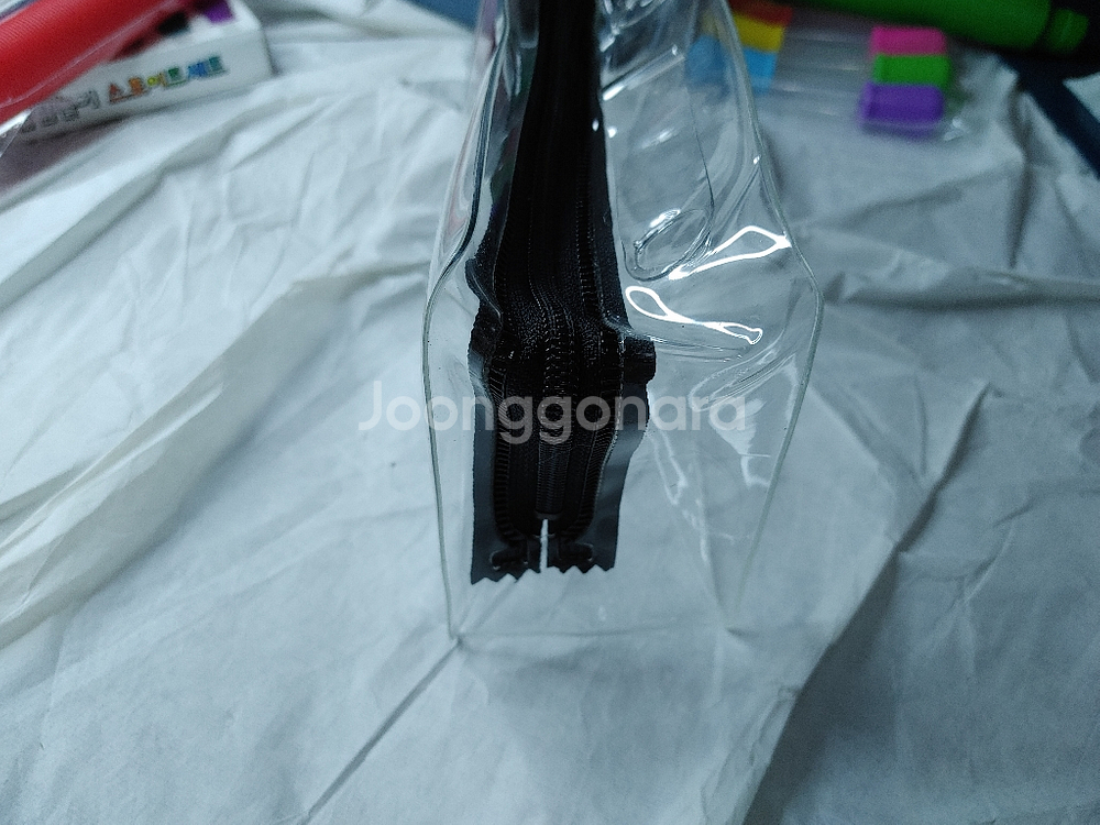 투명 사각파우치 미니 파우치 정리 수납--2