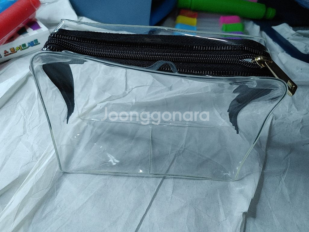 투명 사각파우치 미니 파우치 정리 수납--1