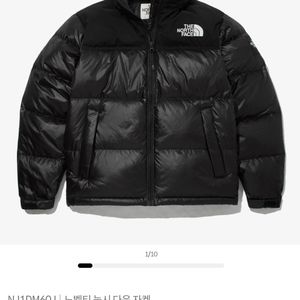 노스페이스화이트라벨 눕시 블랙 유광 M