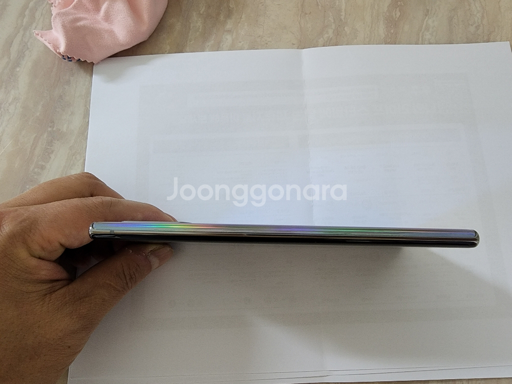 노트10+256기가 아우라글로우색 특S급최상급30만원--5