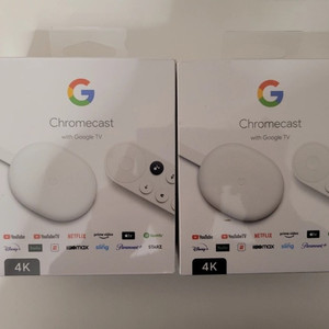 구글 크롬캐스트 4k 스노우 화이트 새상품