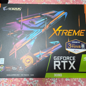 rtx 3090 aorus xtreme(미개봉)