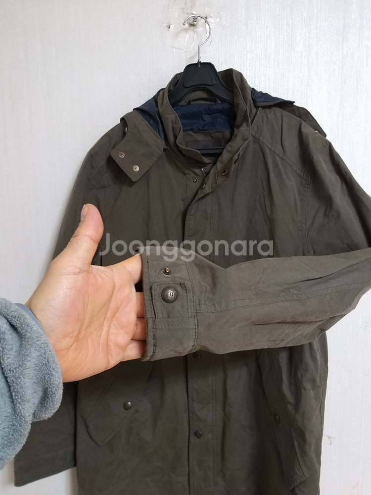 남성 마시모두띠 봄.가을 야상 코트(새상품.카키100)--2