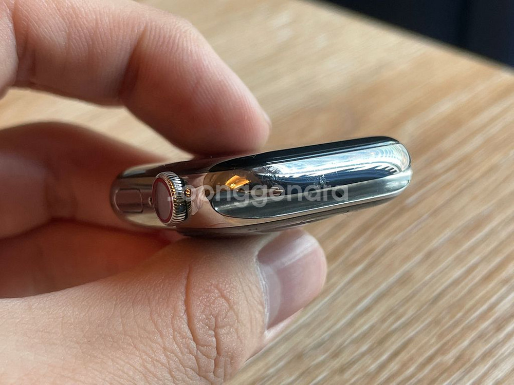 애플워치6 44mm 스테인리스 셀룰러(정품밴드)--5