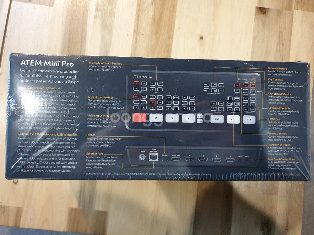 포장도 안 뜯은 ATEM Mini pro 판매합니다--1