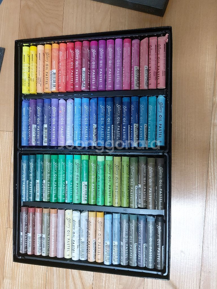 !!!문교 소프트오일파스텔 72색 거의 새상품!!!--2