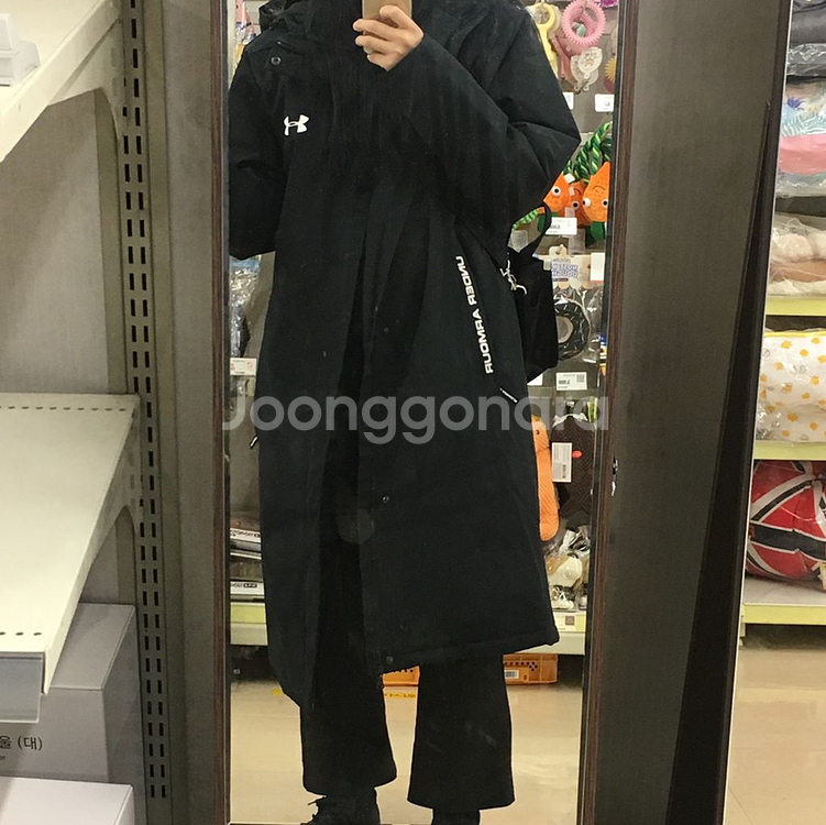 언더아머 UA벤치코트 (얇은 롱패딩)--1