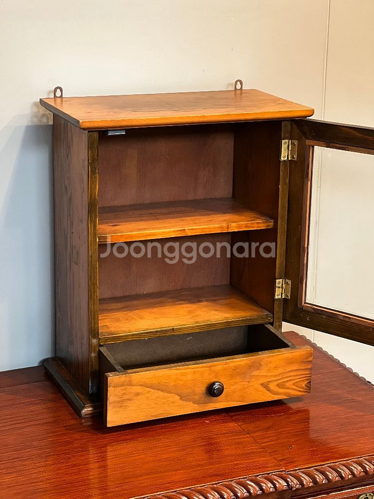 빈티지우드소품장,레트로원목약장,원목수납장,미니수납장--7