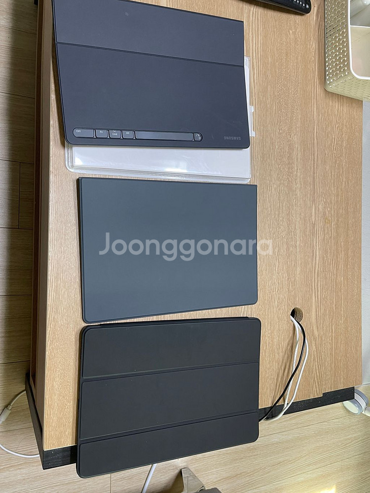 갤럭시탭s7+ LTE 256g+정품 북커버키보드 슬림--1
