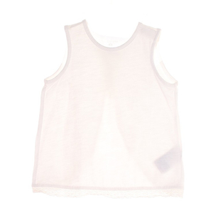 [코너마켓][9-12M][에이치앤엠]H&M 여아 심플 화이트 키즈 민소매 티셔츠