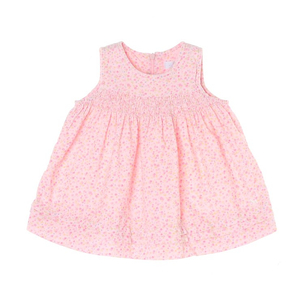 [코너마켓][80][블루독]BLUEDOG 여아 분홍 꽃무늬 키즈 드레스