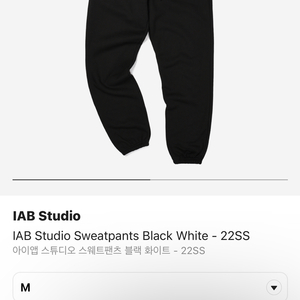 iabstudio 블랙 팬츠 L->M교환