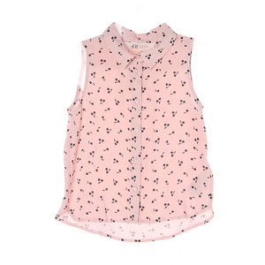 [코너마켓][4-5Y][에이치앤엠]H&M 여아 분홍 체리 민소매 셔츠