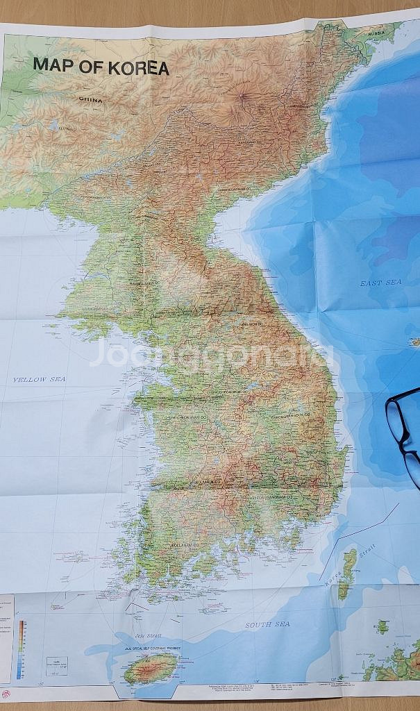 [ 독도 표기 대한민국 지도 ] 미군 독도표기 우리나라--1
