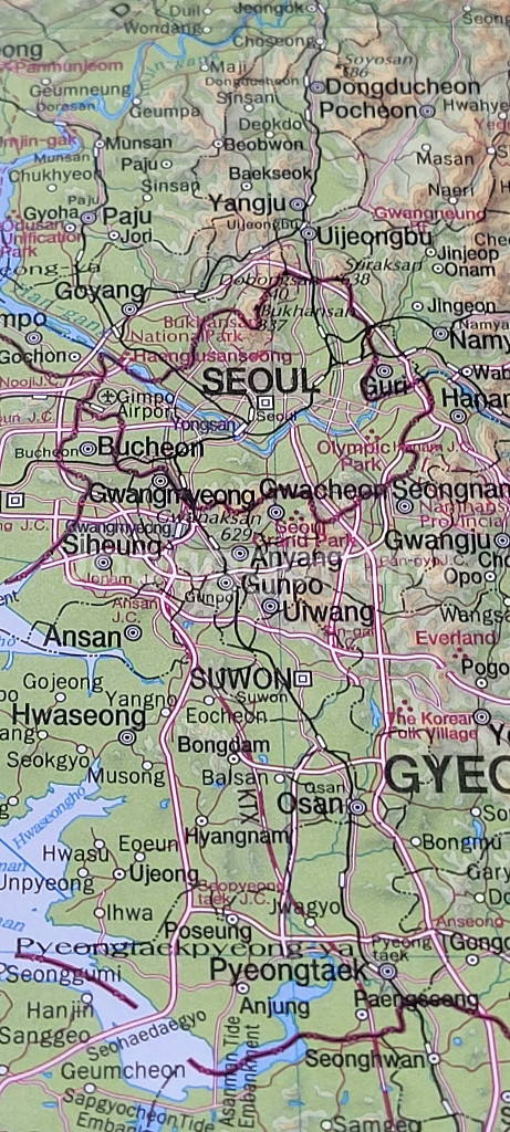 [ 독도 표기 대한민국 지도 ] 미군 독도표기 우리나라--4