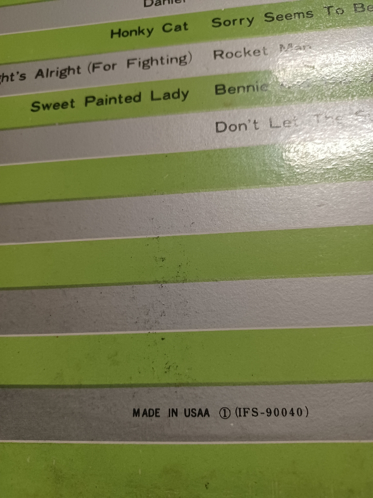 ELTON JOHN 미국 원판 LP 이미지