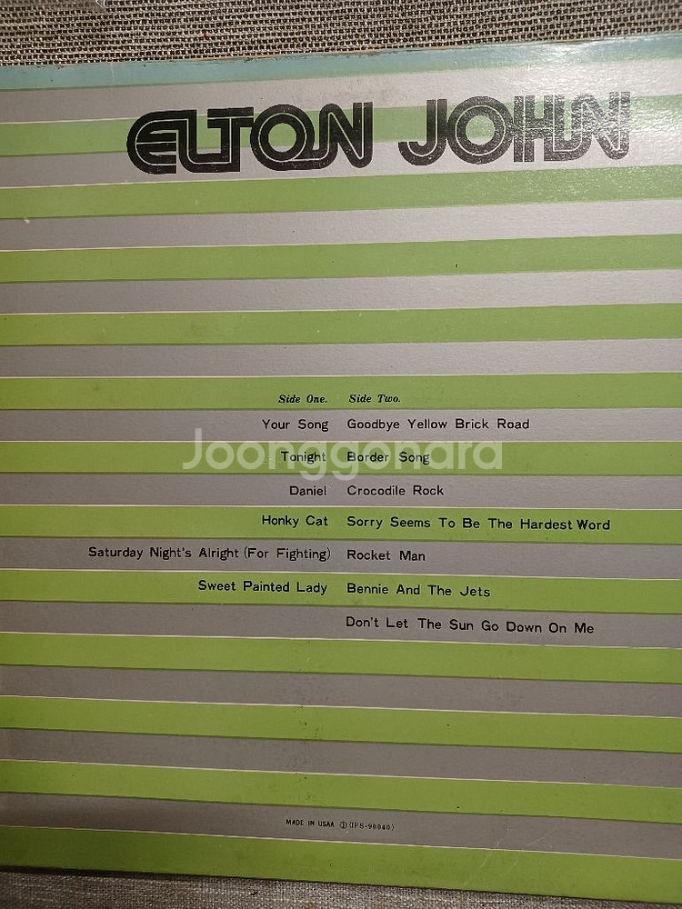 ELTON JOHN 미국 원판 LP--1