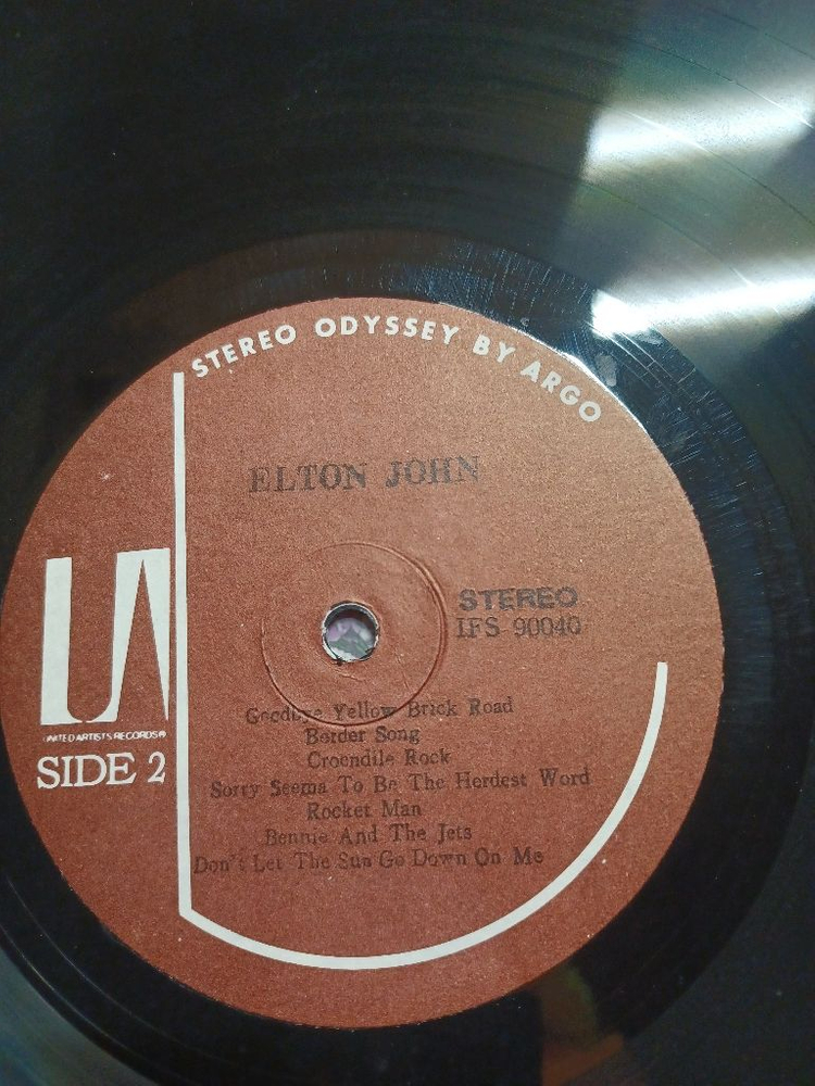 ELTON JOHN 미국 원판 LP 이미지