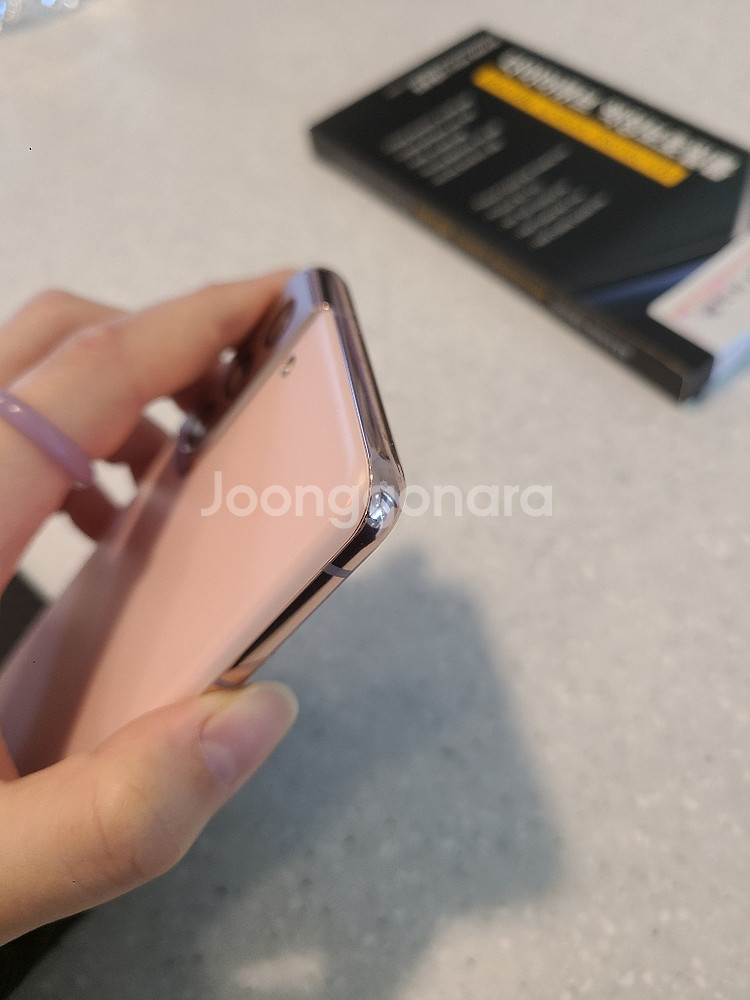 갤럭시 S21 핑크 256G 자급제--4