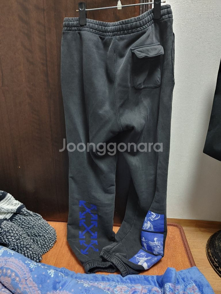 오프화이트 카라바조 파정 남성 츄리닝 남자 조거 팬츠--1