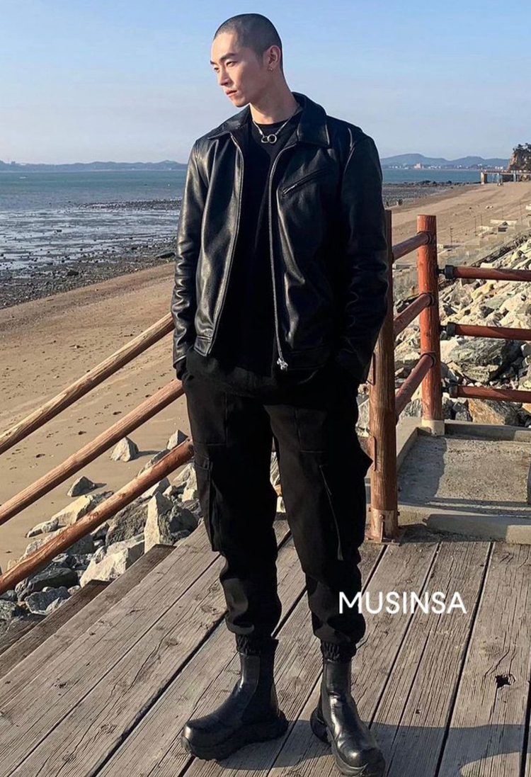 소가죽 싱글 가죽자켓 새상품 xL 애이징씨씨씨--4