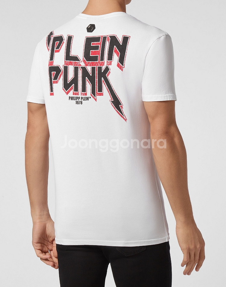 필립 플레인 락 PP 머신 티셔츠 Plein 반팔티셔츠--2