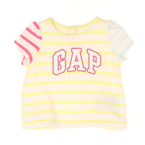 [코너마켓][0-3M][베이비갭]babyGap 여아 삼색 라인 키즈 티셔츠