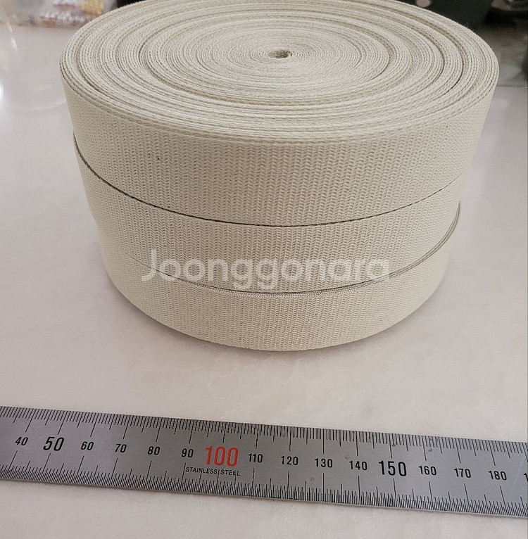 웨지끈 웨빙리본 25미리 광목색상 3롤 일괄--1