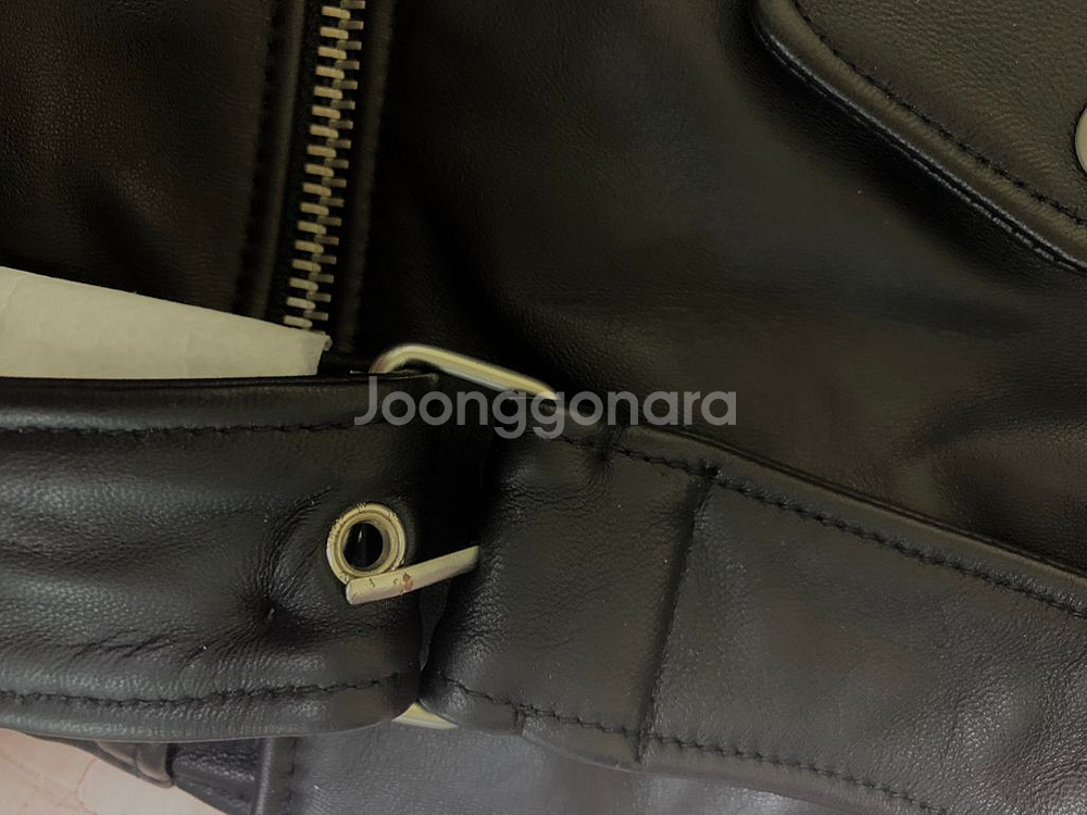 오버핏 라이더 가죽자켓 램스킨L--9