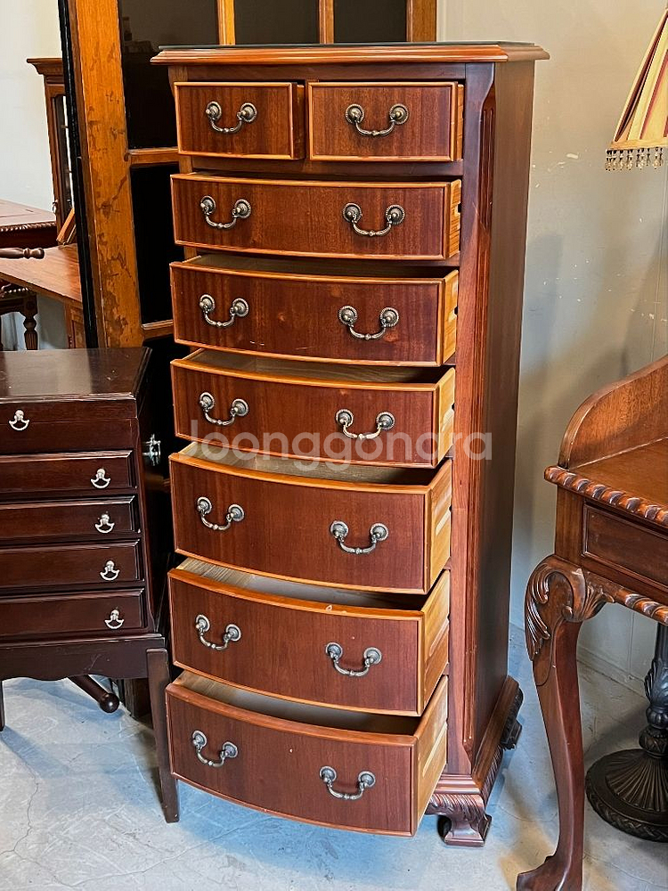 엔틱스텐딩서랍장,원목서랍장,빈티지서랍장,7단서랍장--2