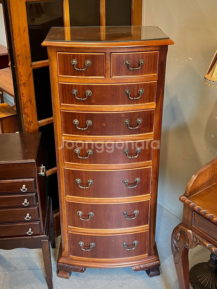 엔틱스텐딩서랍장,원목서랍장,빈티지서랍장,7단서랍장--1