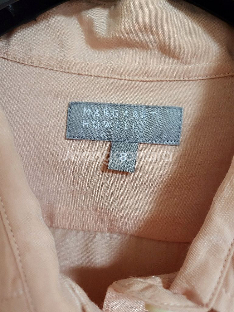 마가렛호웰 여성 살구핑크 셔츠 남방 블라우스--3