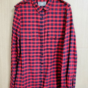 쟈딕앤볼테르 해골 체크 남방 셔츠