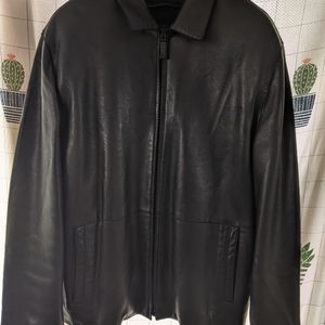 캐시미어 탈부착 양가죽 자켓L-XL