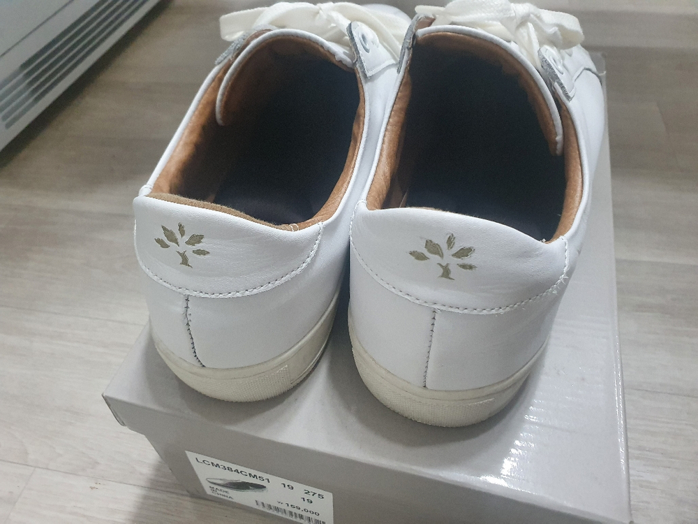 남성 화이트 스니커즈--6