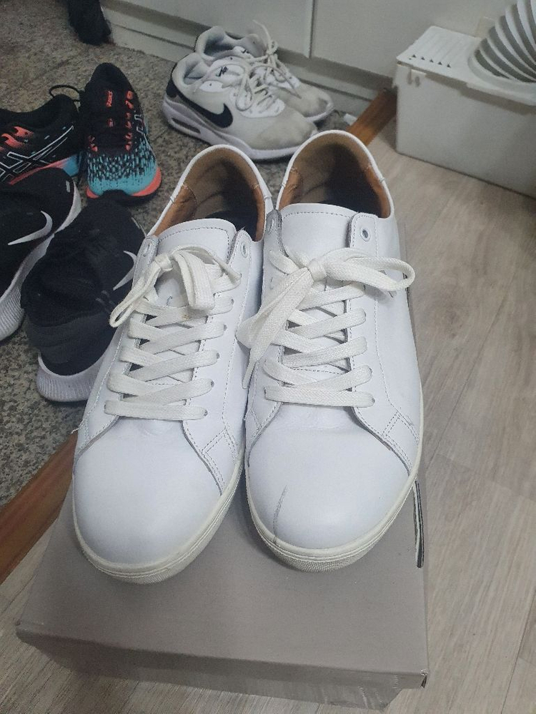 남성 화이트 스니커즈--2