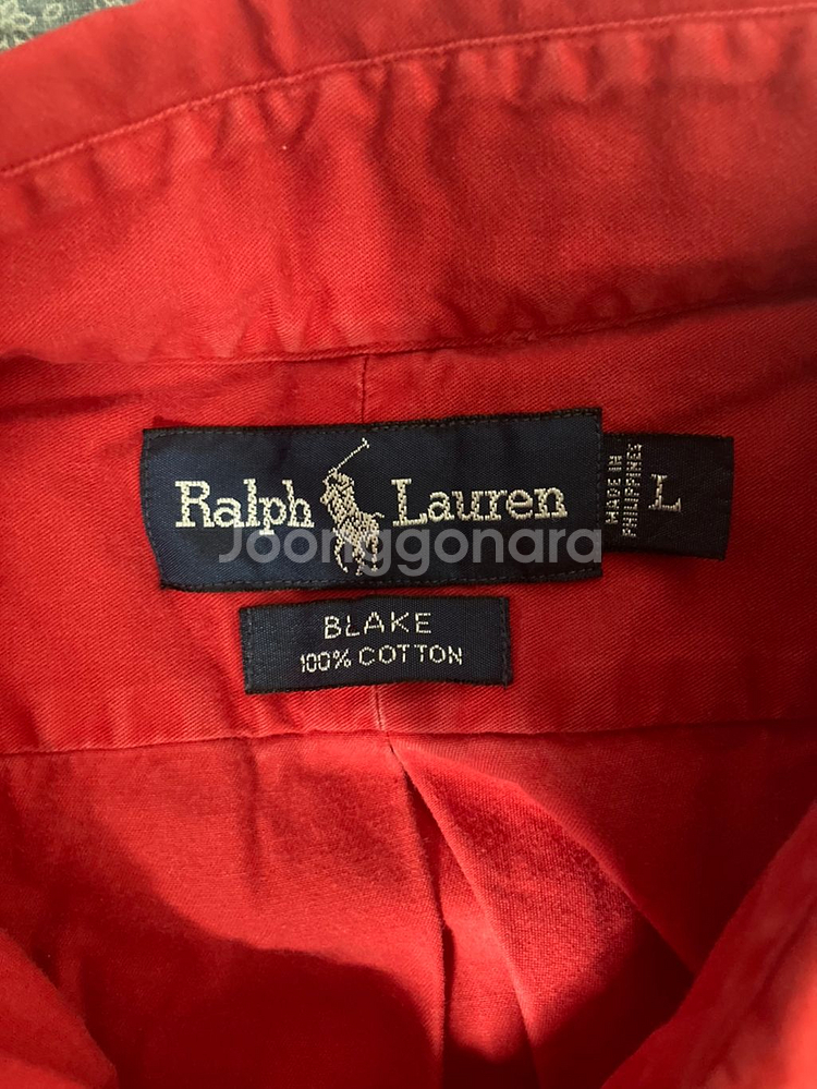 폴로 랄프로렌 셔츠 (레드) 정품--1