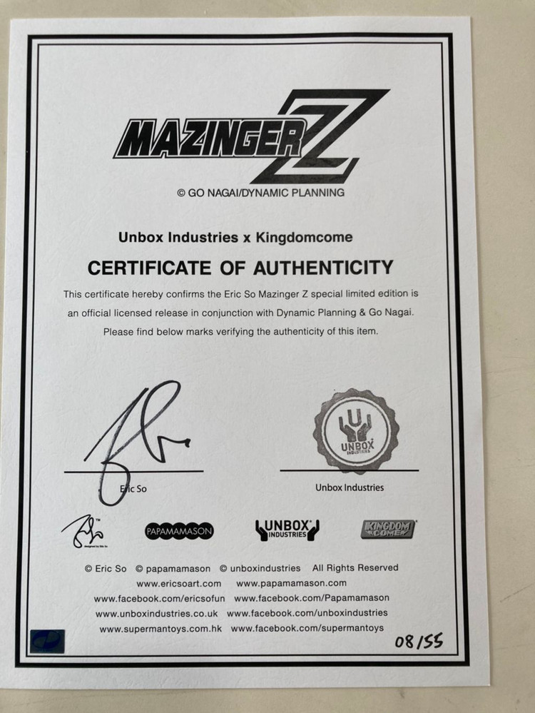 에릭소 마징가Z(ericso mazinger z)피규어--1