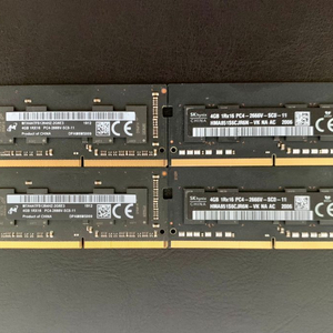 아이맥 추출 RAM 4G ddr4 2666 네개 4만원