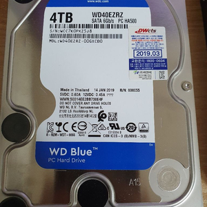 wd 블루 4테라 hdd 팝니다. 덤 500기가 hdd