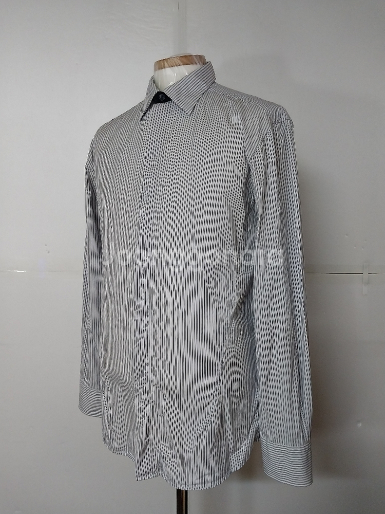 95)에르메네질도 제냐 정품 스트라이프 명품 셔츠--1