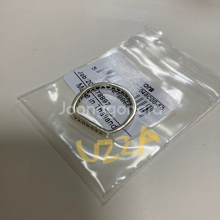 판도라 반지 노티드하트 로고스태킹--2